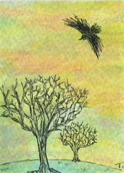 "The Landing" by Tisha Sandberg, Bagley WI - Watercolor Pen & Ink